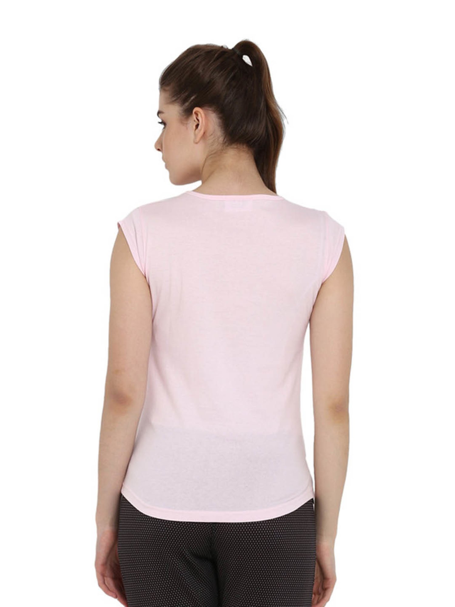 Appulse Light Pink & Lilac Cotton T-Shirt - Pack of 2
