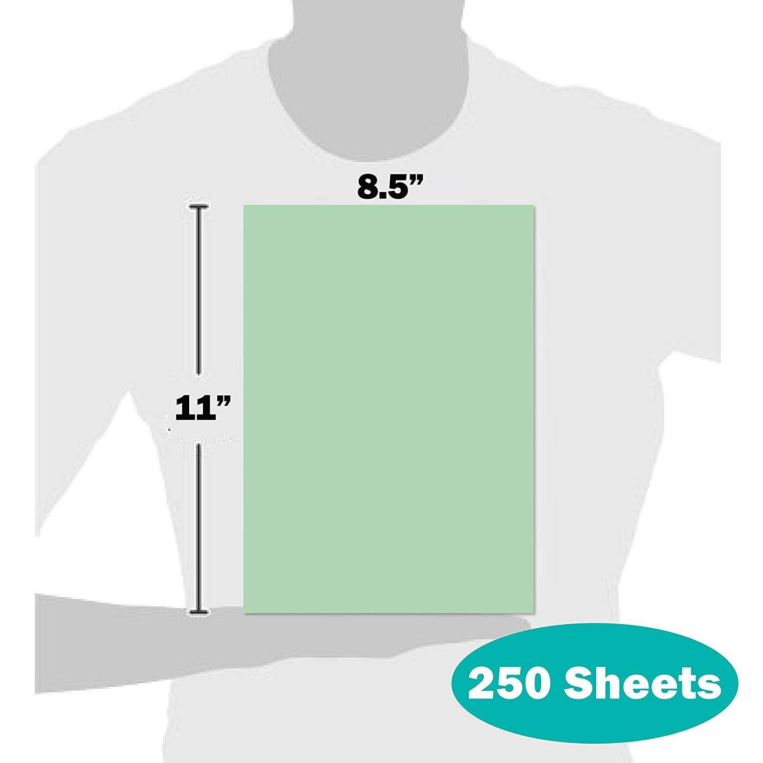 Springhill Colored Paper, Cardstock Paper, Green Paper, 67lb, 147gsm, 8.5 x 11, 8 Reams / 2,000 Sheets - Vellum Card Stock, Thick Paper (046000C)