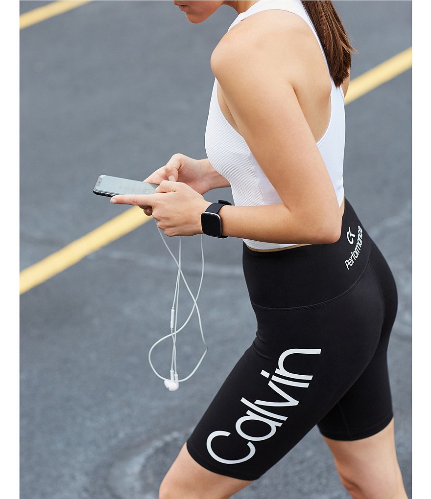 Calvin Klein Performance Calvin Logo High Waist One Pocket Bike Short