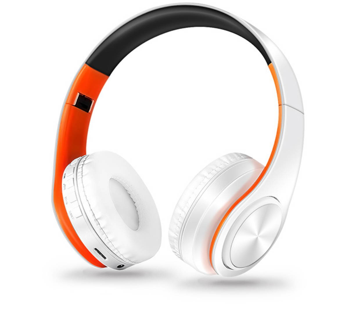 Bluetooth Headphones Over Ear, Hi-Fi Stereo Wireless Headset, Foldable, Soft Memory-Protein Earmuffs, w/Built-in Mic FM and Wired Mode for PC/Cell Phones/TV