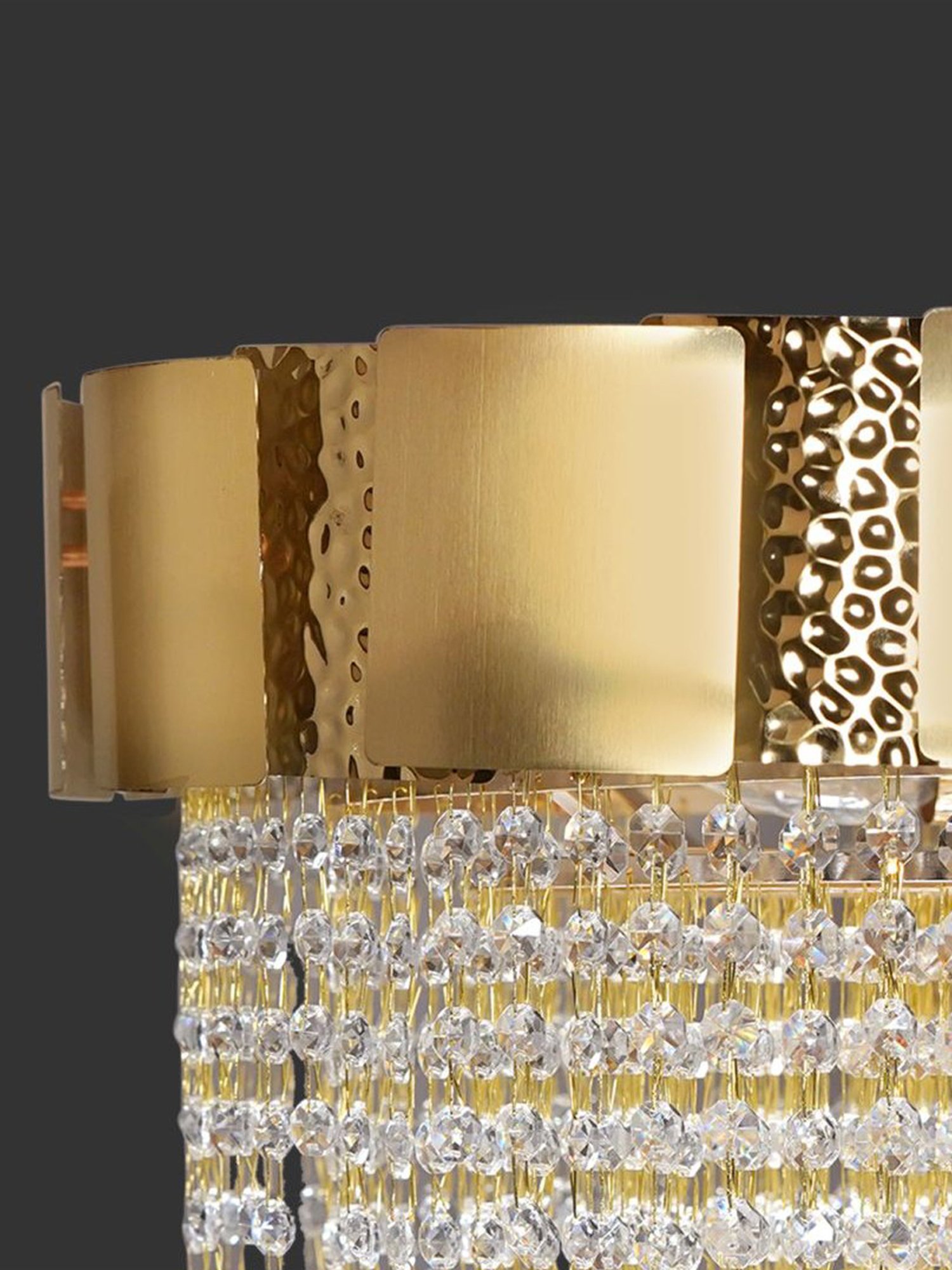 Kapoor Lamp Shades Gold Crystal Ellie 12 Light Chandelier