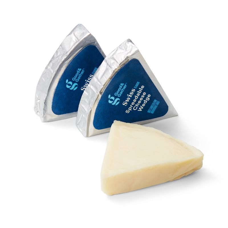 Swiss Flavor Spreadable Cheese Wedges - 4oz - Good & Gather™