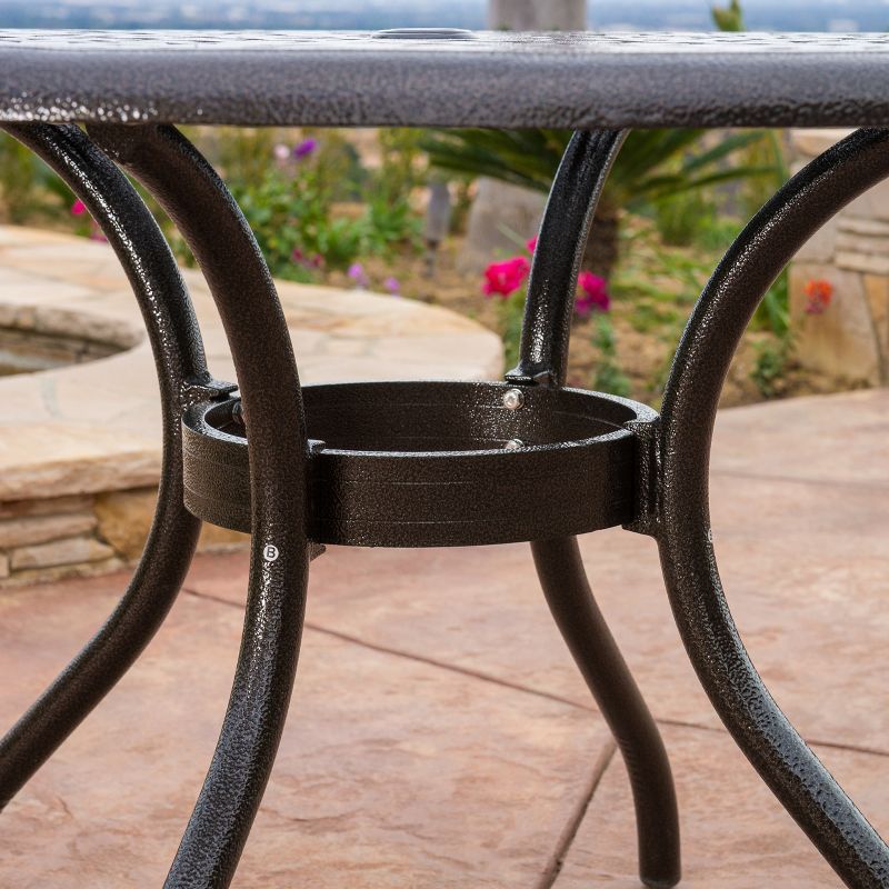 Renaissance Square Outdoor Patio Stacking Table - Gray - Vifah
