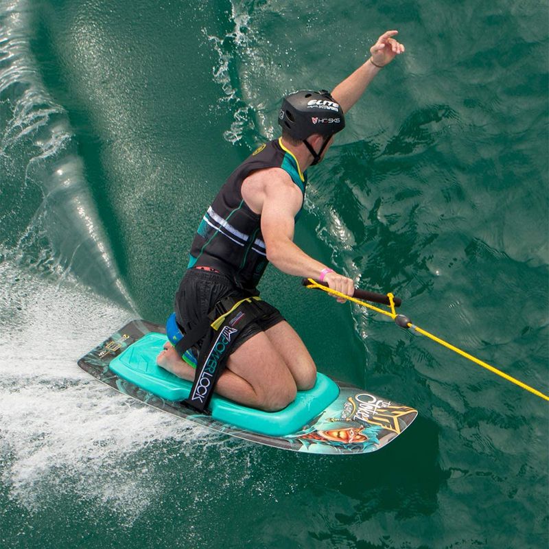 HO Skis 63709100 Pannoshock Inflatable Shock Absorbent Kneeboard Seat One Size Fits all, Black