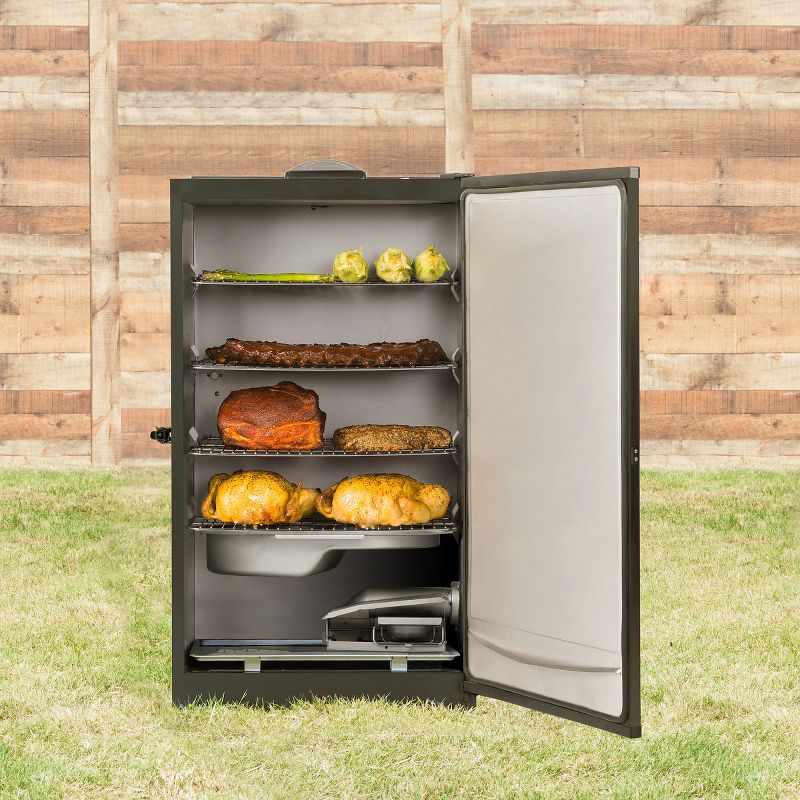 Dyna-Glo Wide Body Vertical Offset Charcoal Smoker Model DGO1890BDC-D