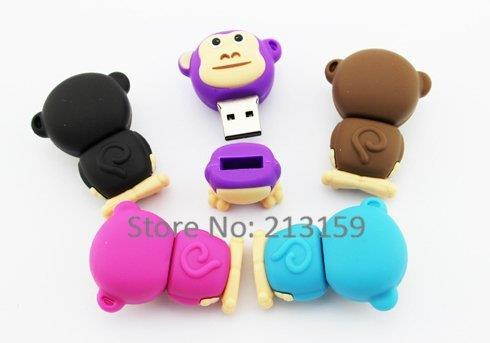 D-CLICK TM High Quality 4GB/8GB/16GB/32GB/64GB/Cool USB High speed Flash Memory Stick Pen Drive Disk (8GB, Pink Monkey)