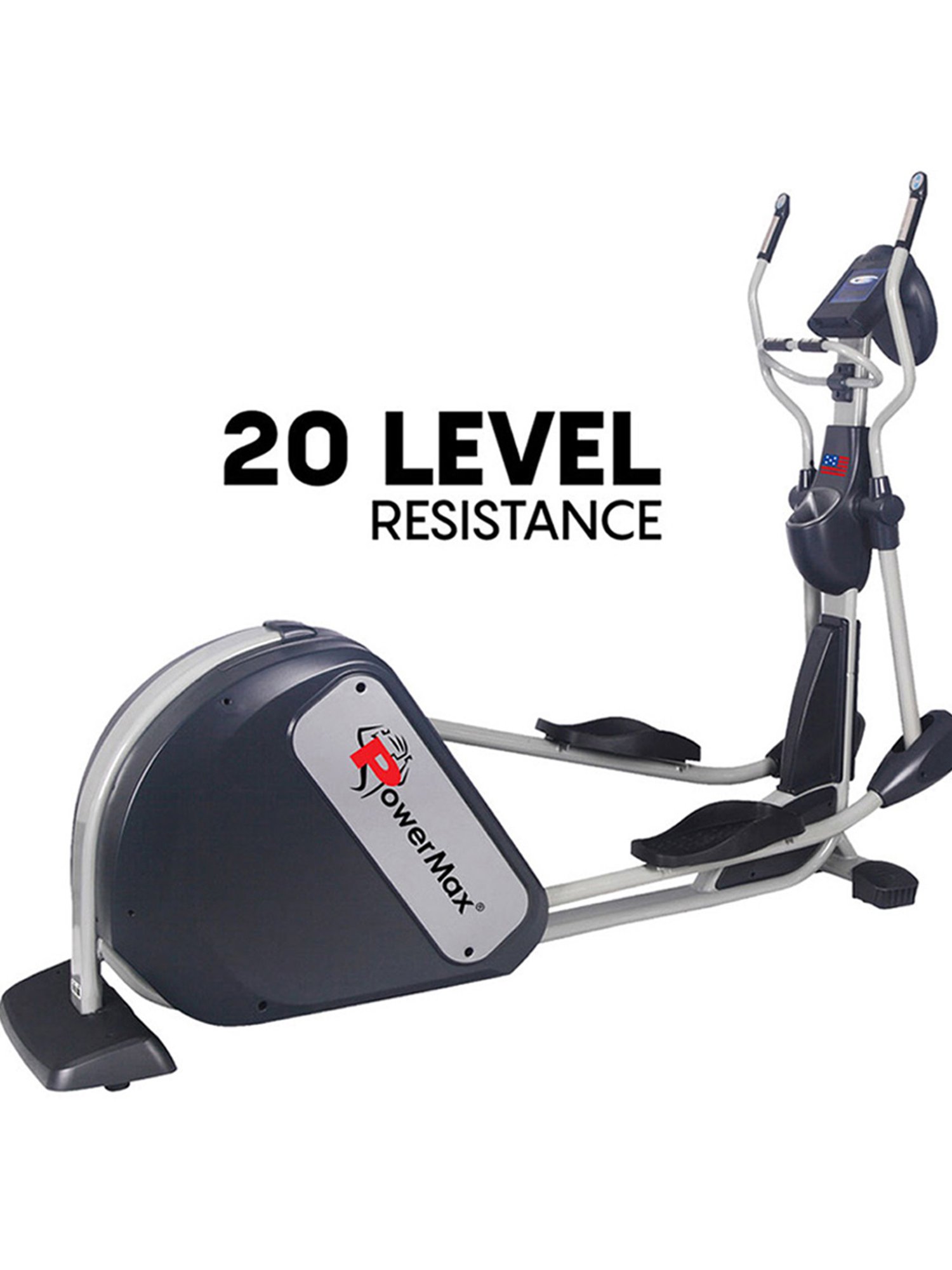 PowerMax Fitness EC-2000 Elliptical Trainer (Black)