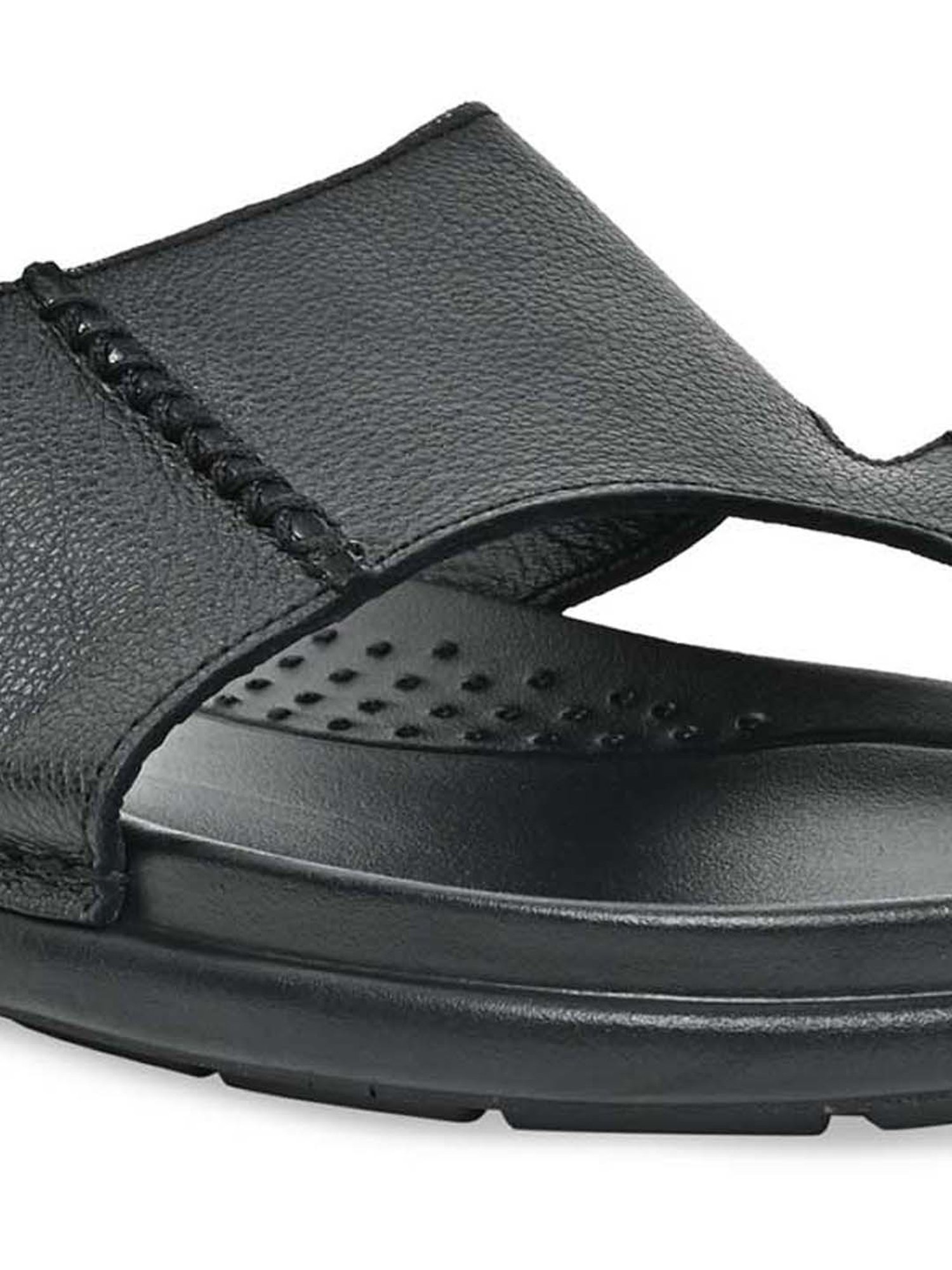 Regal Men's Black Toe Ring Sandals