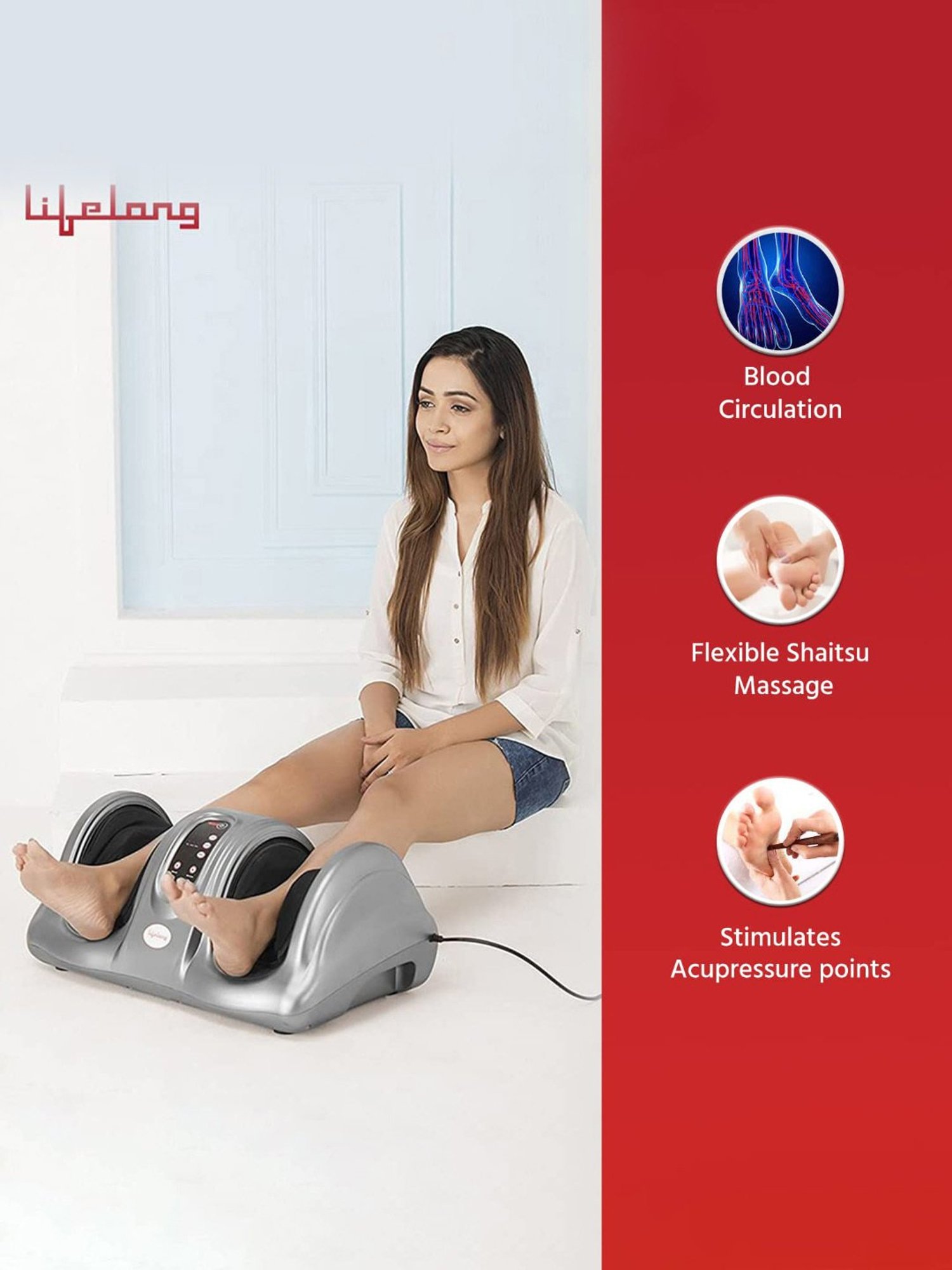 Lifelong LLM360 Foot Massager (Matte Grey)