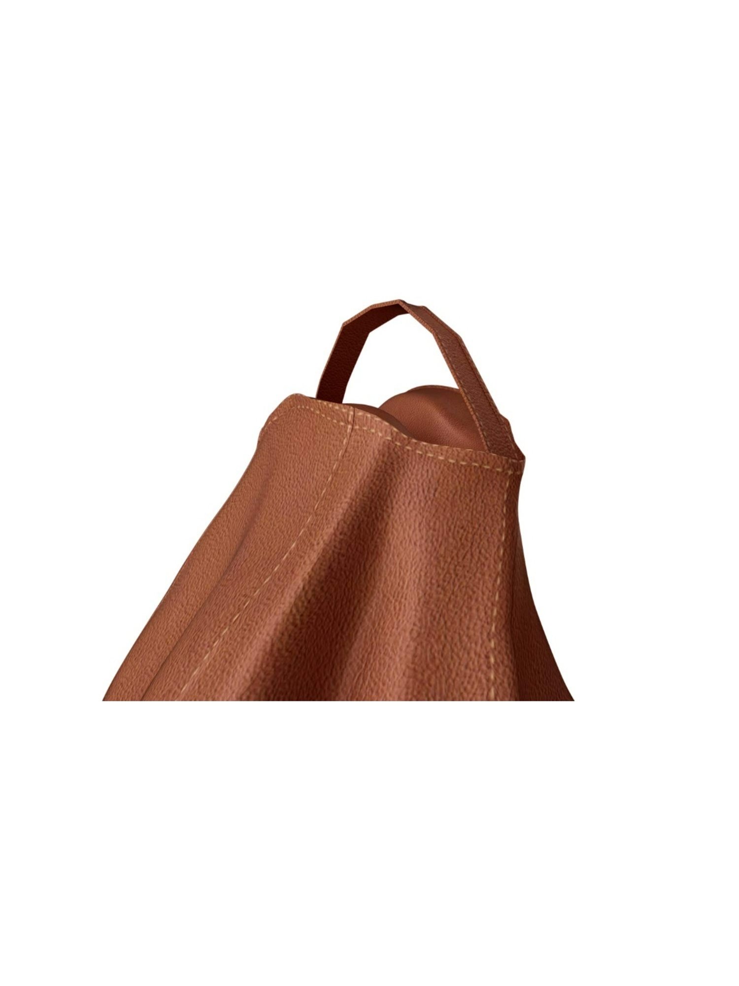 Godrej Interio Comfy Chesnut Brown ?Faux Leather Bean Bag (1 Year Warranty)