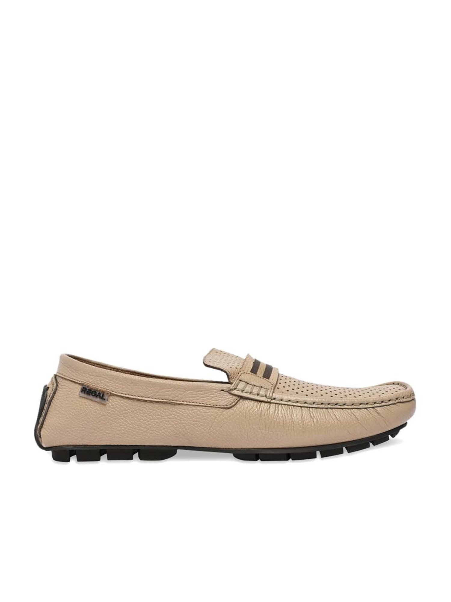 Regal Men's Beige Casual Loafers