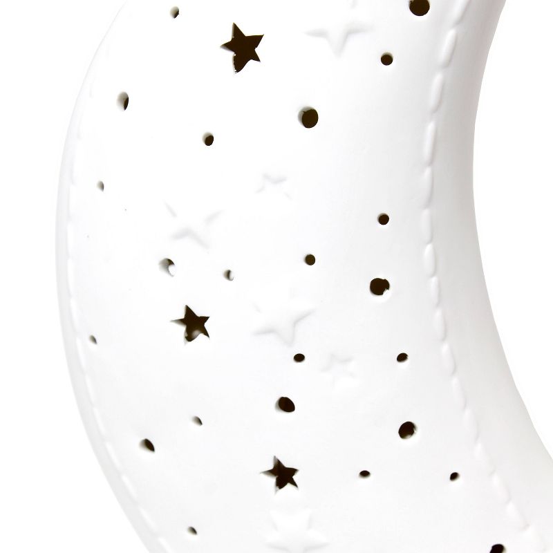 Porcelain Moon Shaped Table Lamp White - Simple Designs