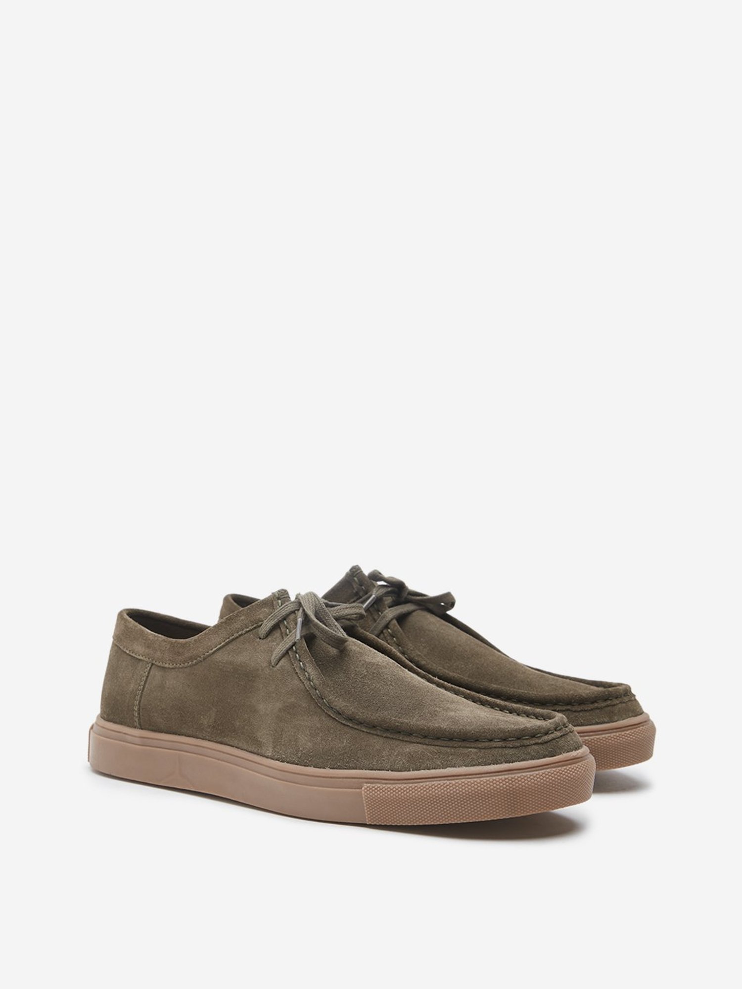 SOLEPLAY by Westside Olive Lace-Up Suede Shoes