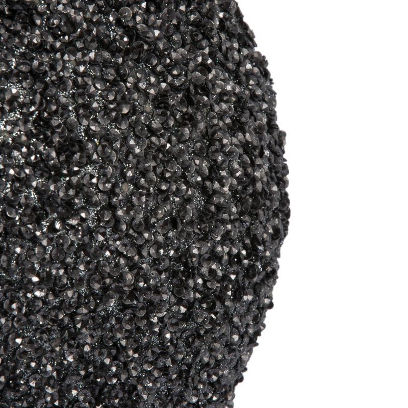 4ct Vickerman 6" Beaded Ball Ornament Limestone