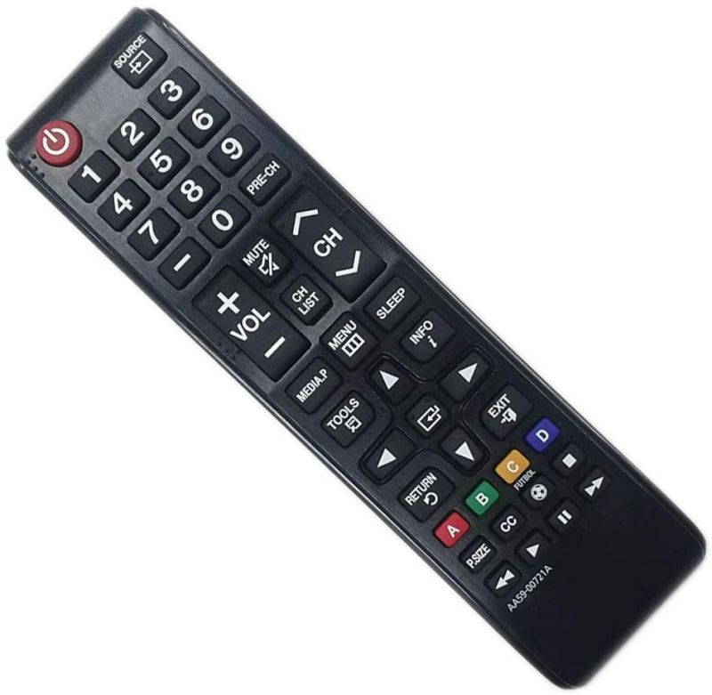 Aurabeam Replacement TV Remote Control AA59-00721A for Samsung Smart HD 4K LED Televisions Compatible with Most Samsung Model TVs (Basic Functions) (AA5900721A)