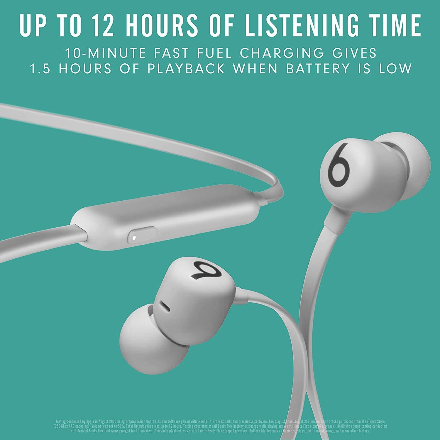 Beats by Dr. Dre Beats Flex All-Day Wireless In-Ear Earphones, Smoke Gray