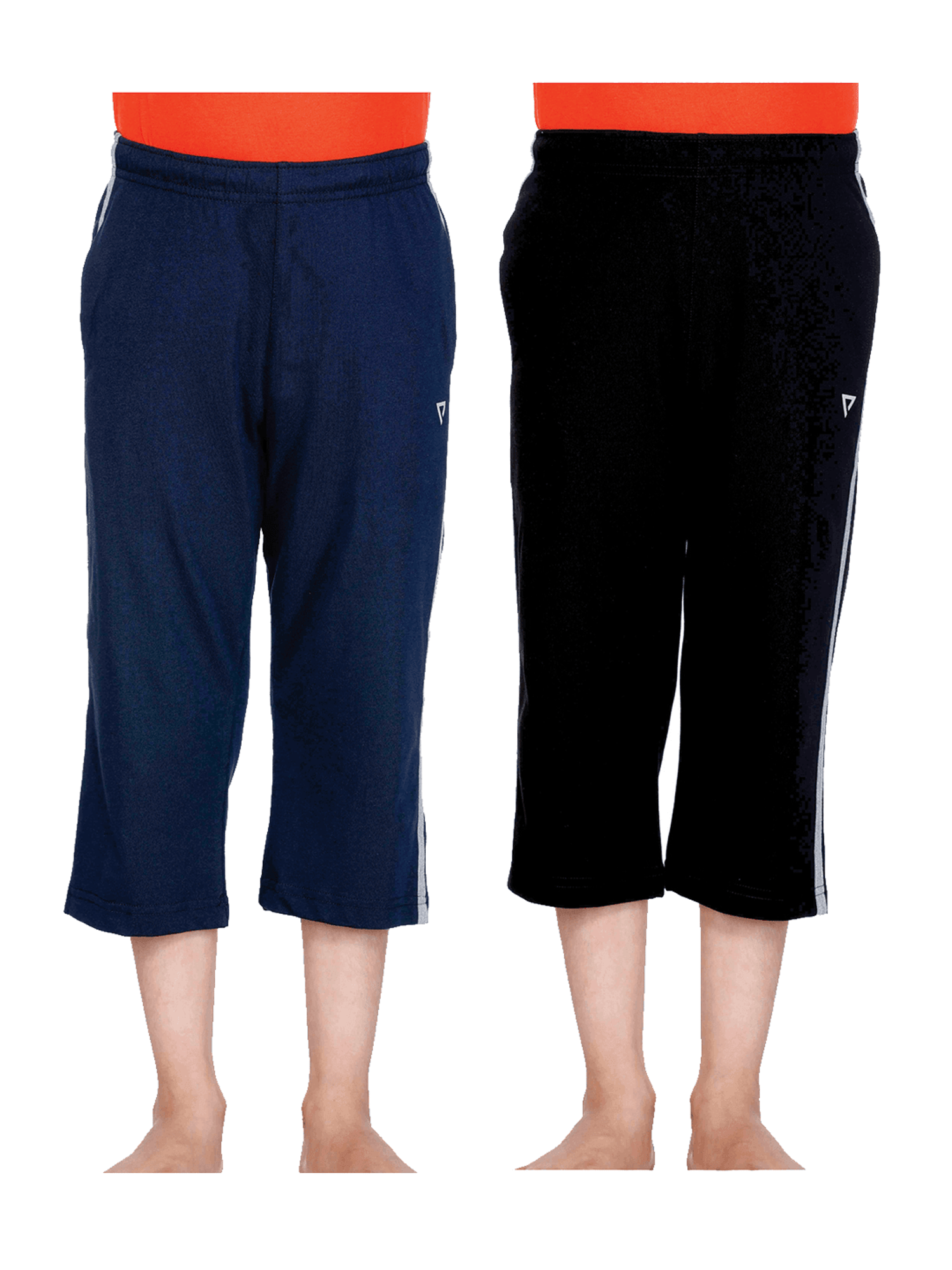 Proteens Boys Navy & Black Solid Capri (Pack of 2)