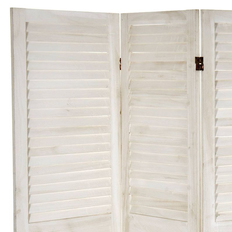 5 1/2 ft. Tall Modern Venetian Room Divider - White (3 Panels)