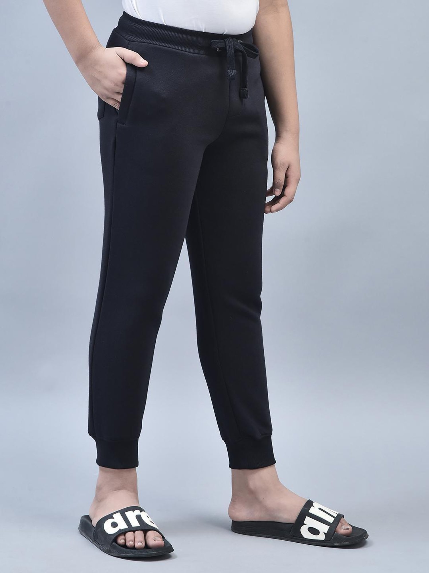 Crimsoune Club Boys Navy Solid Joggers