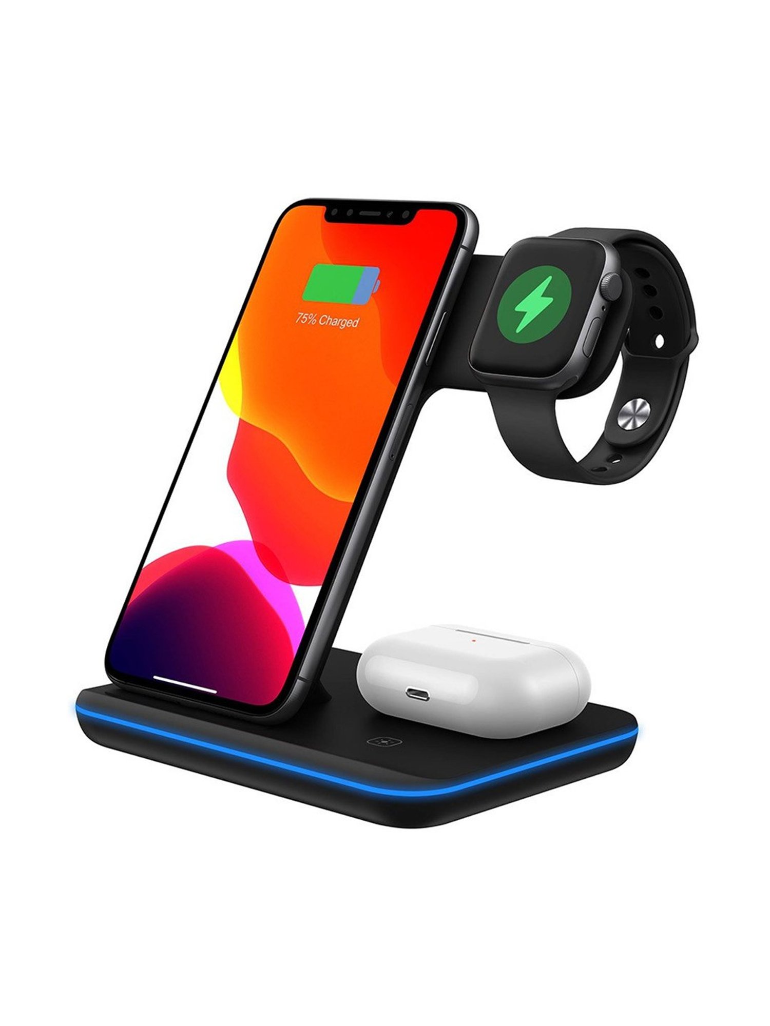 Bespro Pro Station 3-in-1 Wireless Charger 15W - Black