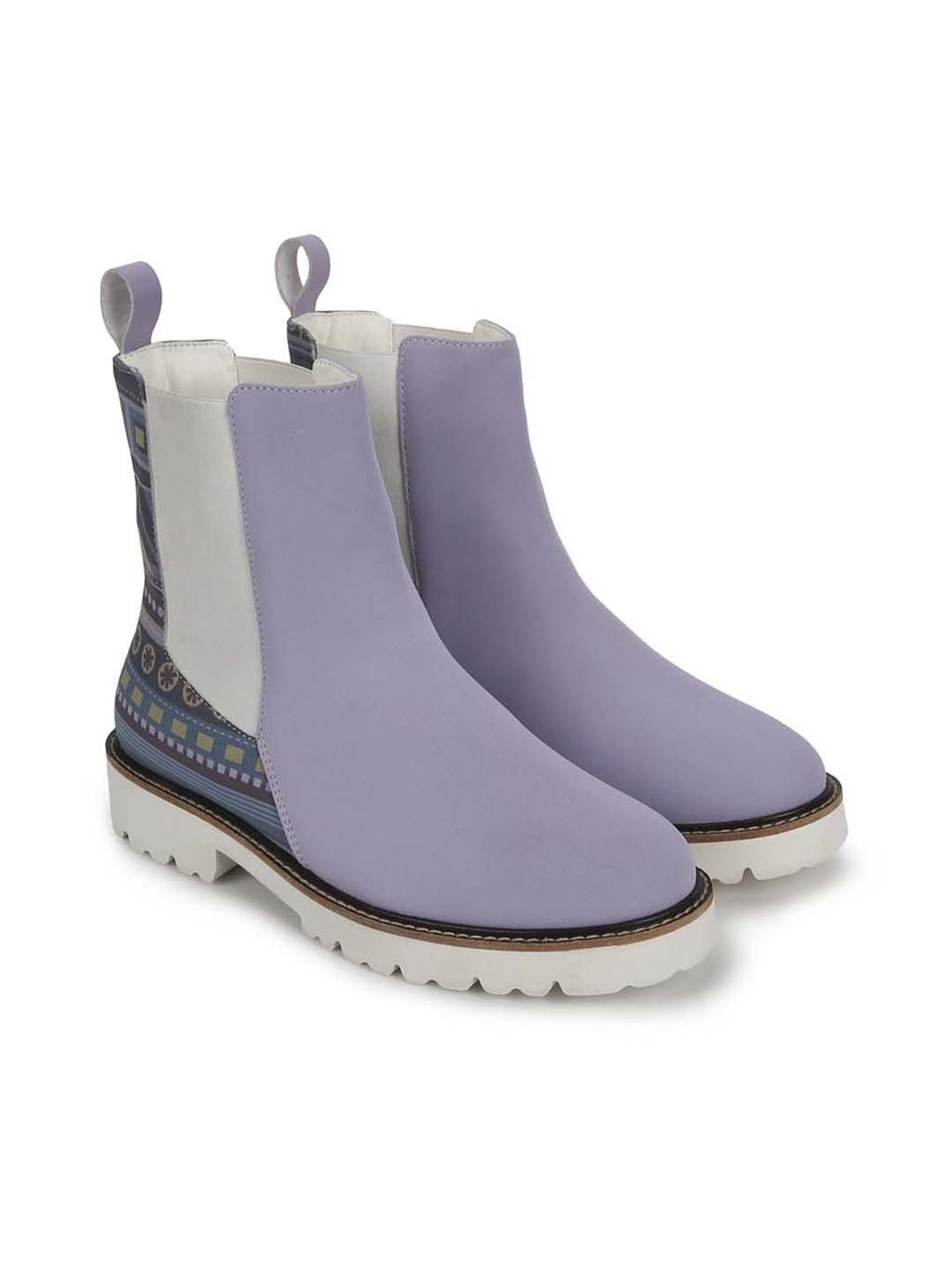 Yoho Women's Purple Chelsea Boots