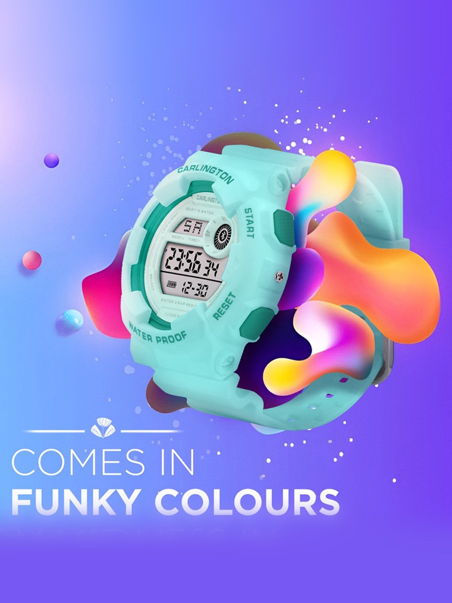 Carlington Junior 9121 Green Unisex Digital Watch