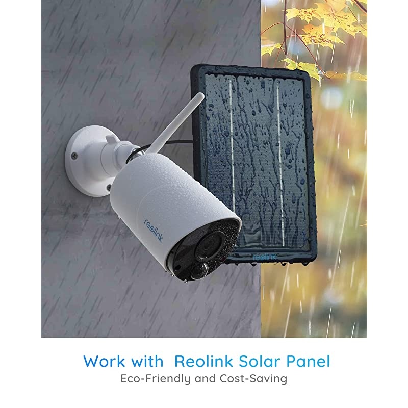 Outdoor Security Camera, Rechargeable Battery-Powered WiFi Camera Waterproof, 1080P HD Night Vision, 2-Way Audio, Support Google Assistant/Cloud/Local SD Storage, Argus Eco