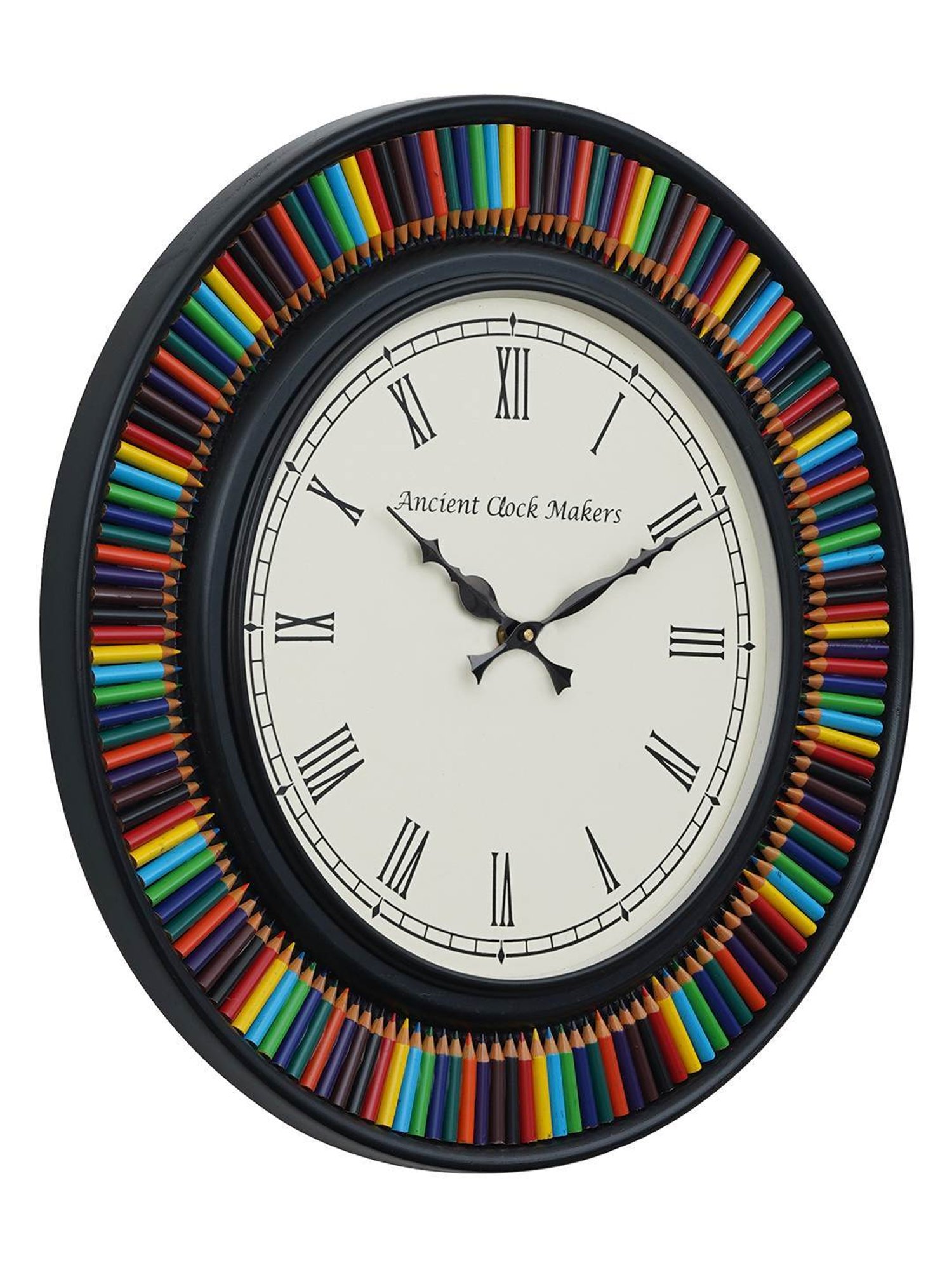 Braun Black Classic Large Analog Wall Clock With Silent Sweep Movement