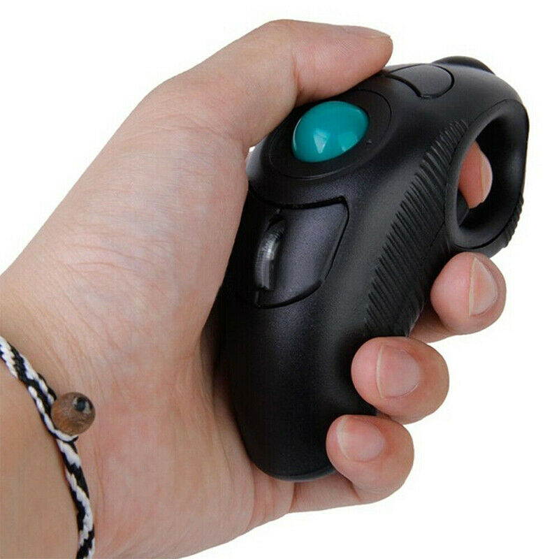 Wireless Air Mouse Ergonomic Trackball Handheld Finger USB Mouse USB Optical Trackball Mice for PC Laptop
