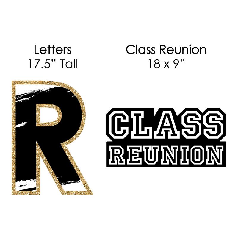 Big Dot of Happiness Reunited - Yard Sign Outdoor Lawn Decorations - School Class Reunion Party Yard Signs - Reunited