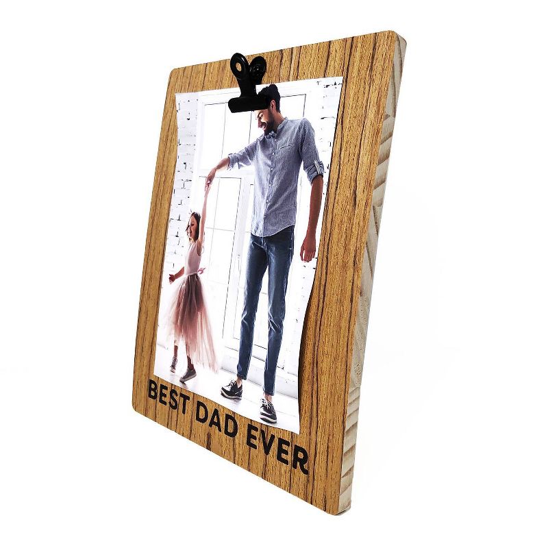 Paper Riot Co. 4" x 6" Father's Day Best Dad Ever Clip Single Image Frame