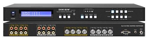 Shinybow SB-5544BNC 4x4 Composite Video with Stereo Audio w/3-Yr Warranty
