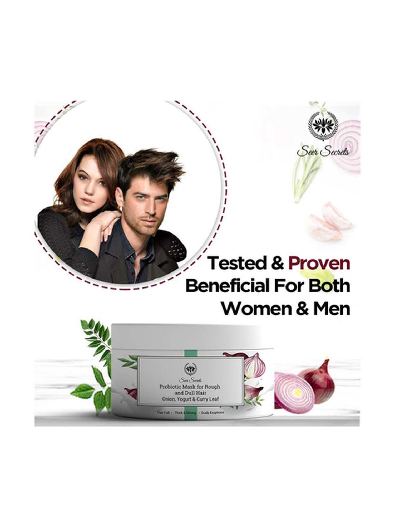 Seer Secrets Probiotic Mask for Rough & Dull Hair - 200 gm