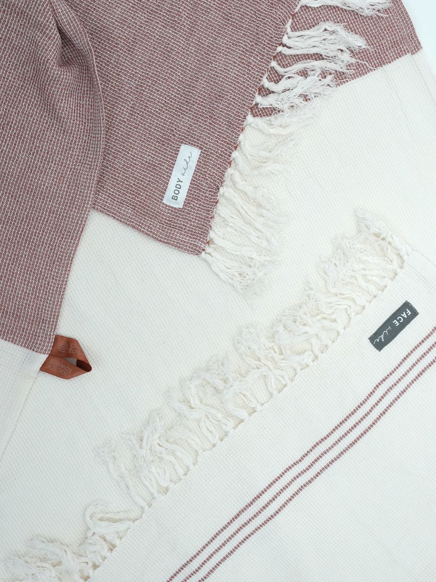 Doctor Towels Bamboo Waffle Textured Teracotta 400 GSM Viscose Bath Towel