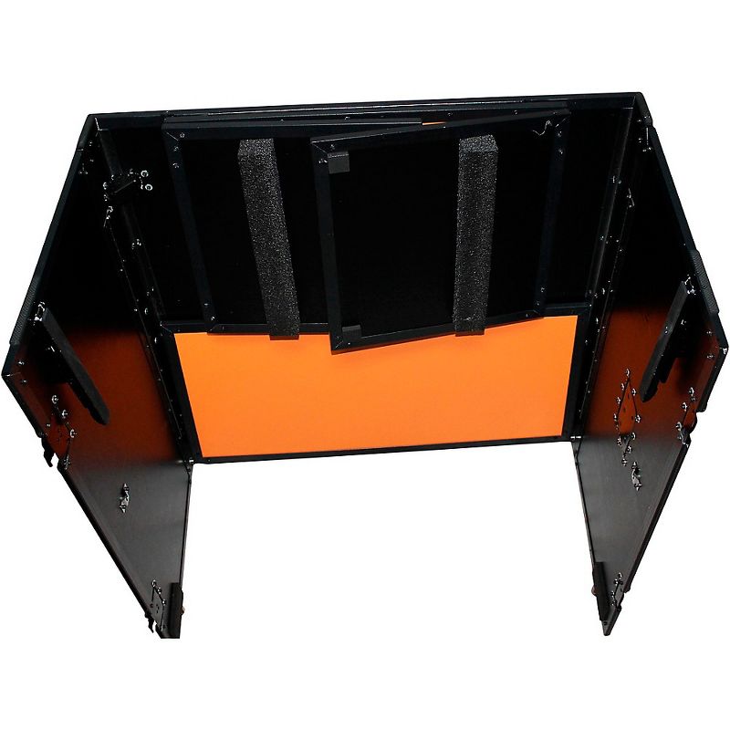 ProX Transformer Series Fold Away DJ Table - Orange/Black (XS-DJSTNRB)