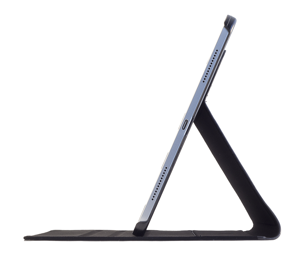 Devicewear Ridge Smart Case for iPad Pro 11&rdquo; [Supports Apple Pencil Charging] Slim Fit Leather Stand Case with Keyboard typing position cover. Compatible with Apple iPad Pro 11 inch 2018, Black