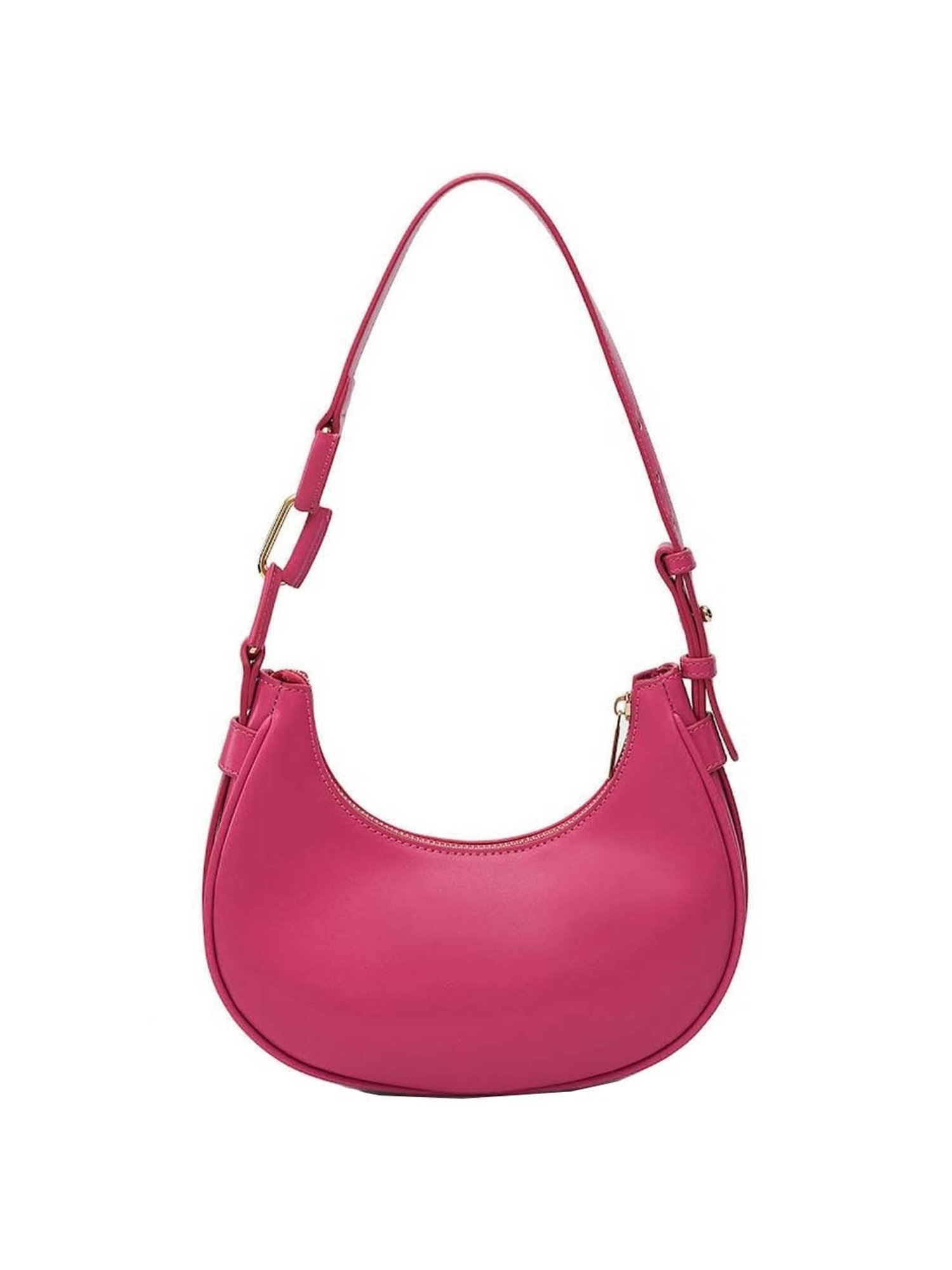 Miraggio Pink Solid Small Hobo Shoulder Bag