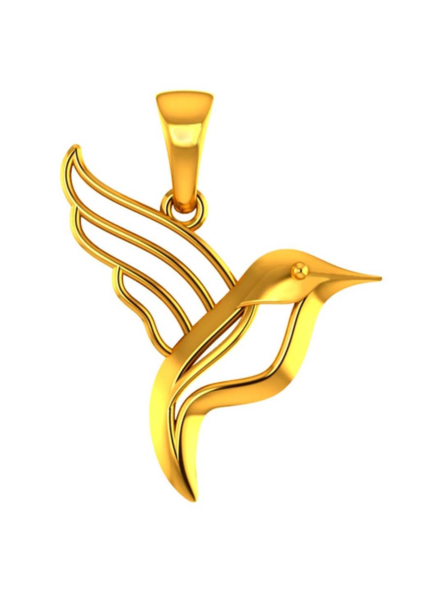 P.C. Chandra Jewellers 22k Yellow Gold Bird-shaped Pendant for Women & Girls