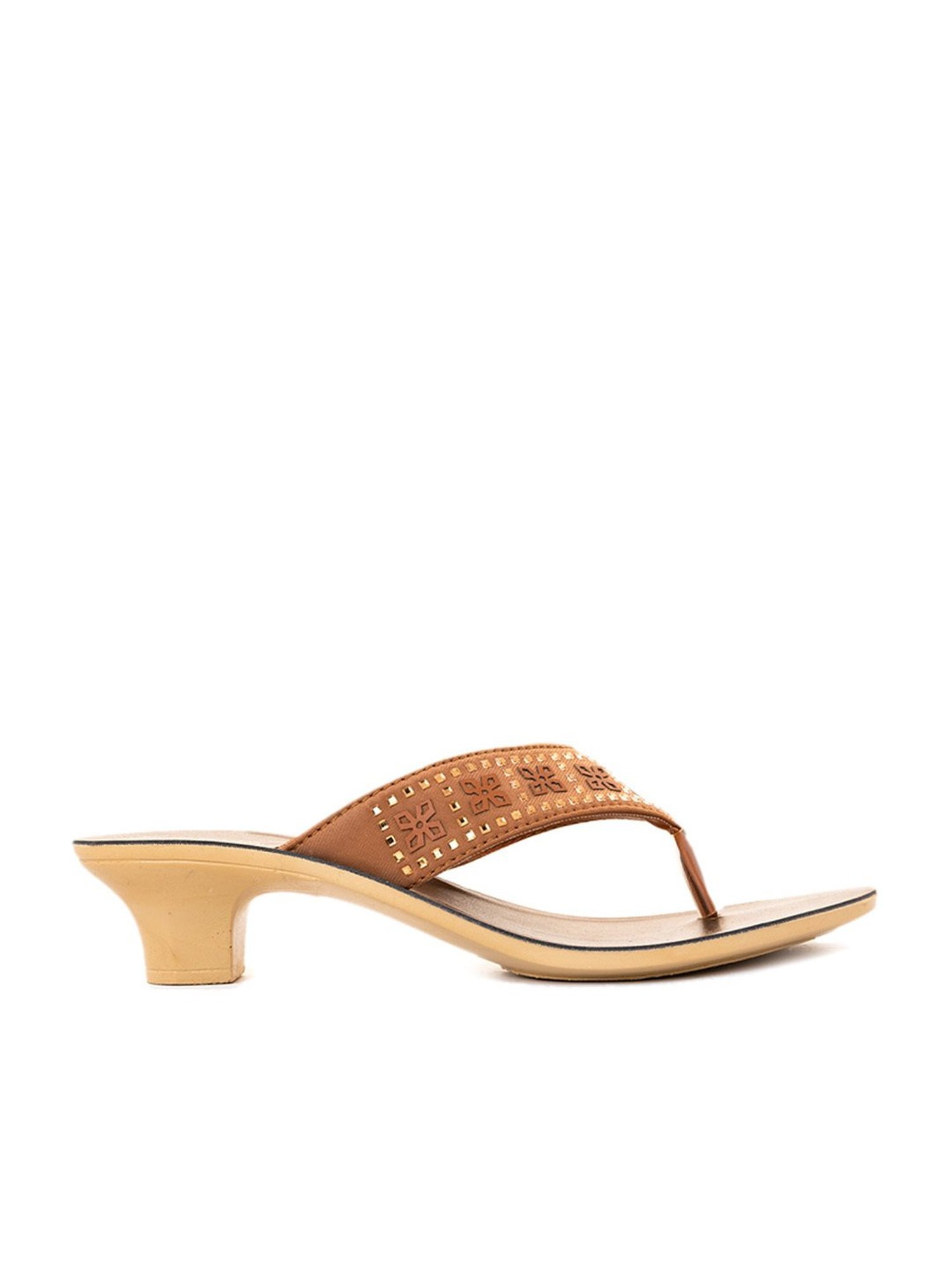 Khadim Women's Brown Thong Sandals
