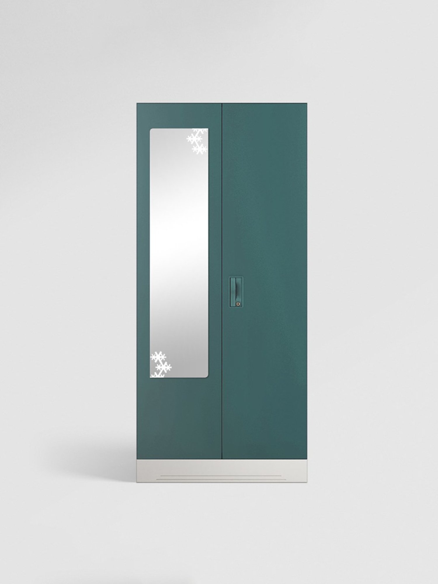 Godrej Interio Slimline 2-Door Steel Almirah, Tex Sea Pine (1-Year Warranty, 1 Locker)