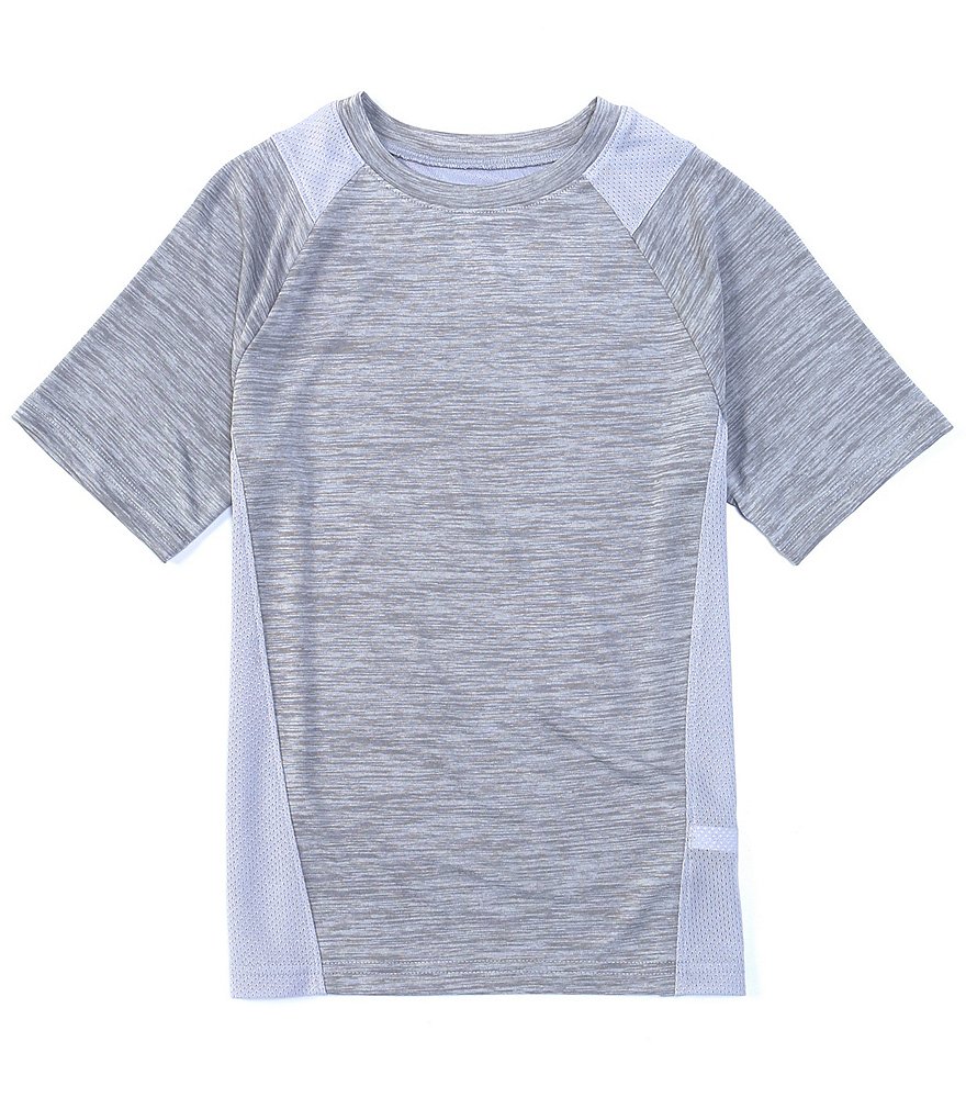 Kinetic by Class Club Big Boys 8-20 Short-Sleeve Mesh Accent Performance Tee