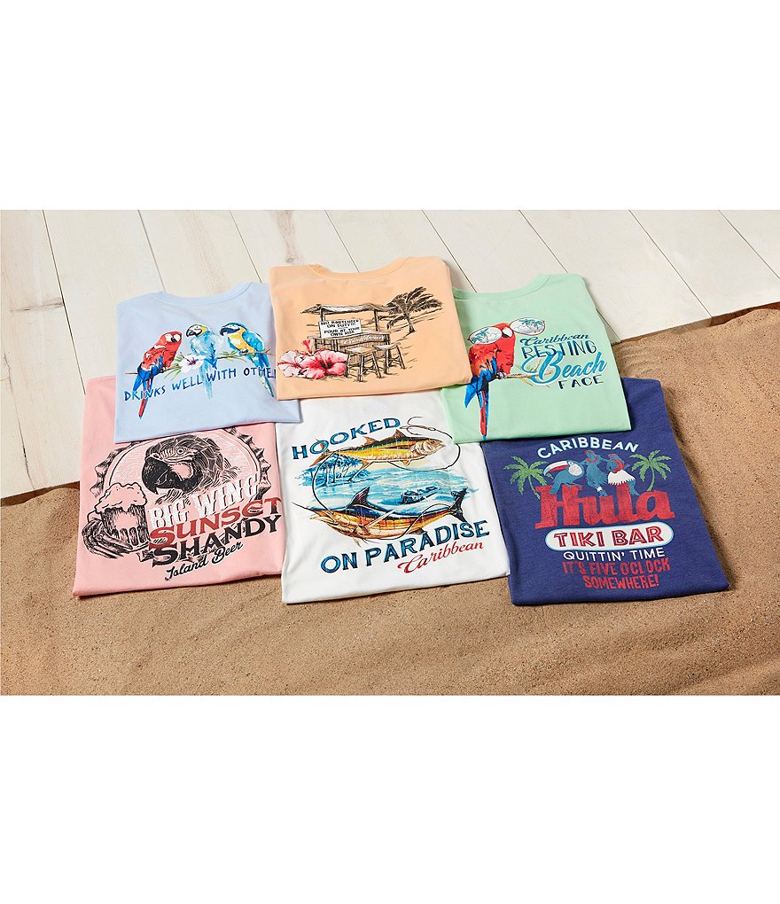 Caribbean Screen Print Short-Sleeve Tee