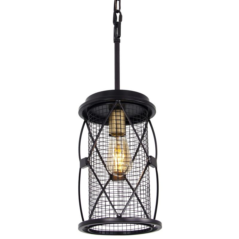 20" Harlequin 1 Light Pendant Warm Bronze Gold - Varaluz