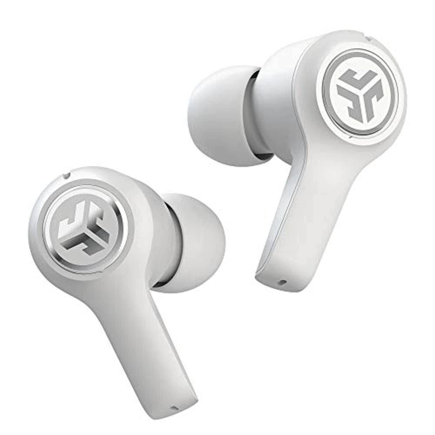 JLab Audio JBuds Air Executive True Wireless Bluetooth Earbuds + Charging Case - White - C3 Calling with Dual Microphones - Long Travel Playtime - Bluetooth 5.0 Connection - 3 EQ Sound Settings?