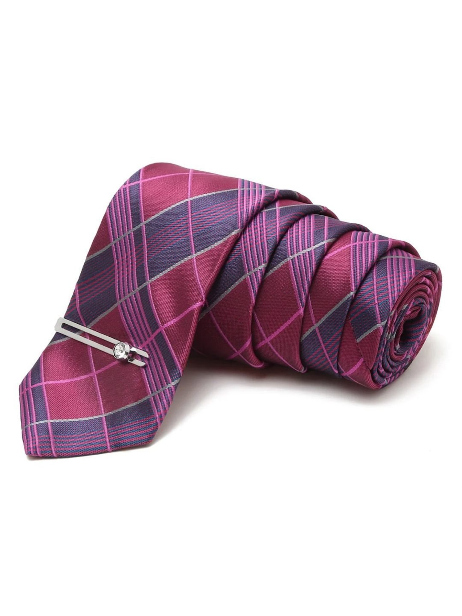 Louis Stitch Pink Checks Necktie Gift Set - Set of 5