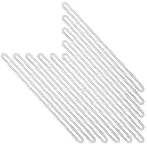 200 Pack 6.4" Luggage Tag Straps Loops, Ishua Clear Plastic Luggage Tag Loops ID Straps Laminating Pouch Tag Loop Cruise Ship Luggage Tag Holders Travel Accessories for Suitcase Or Backpack Lanyard