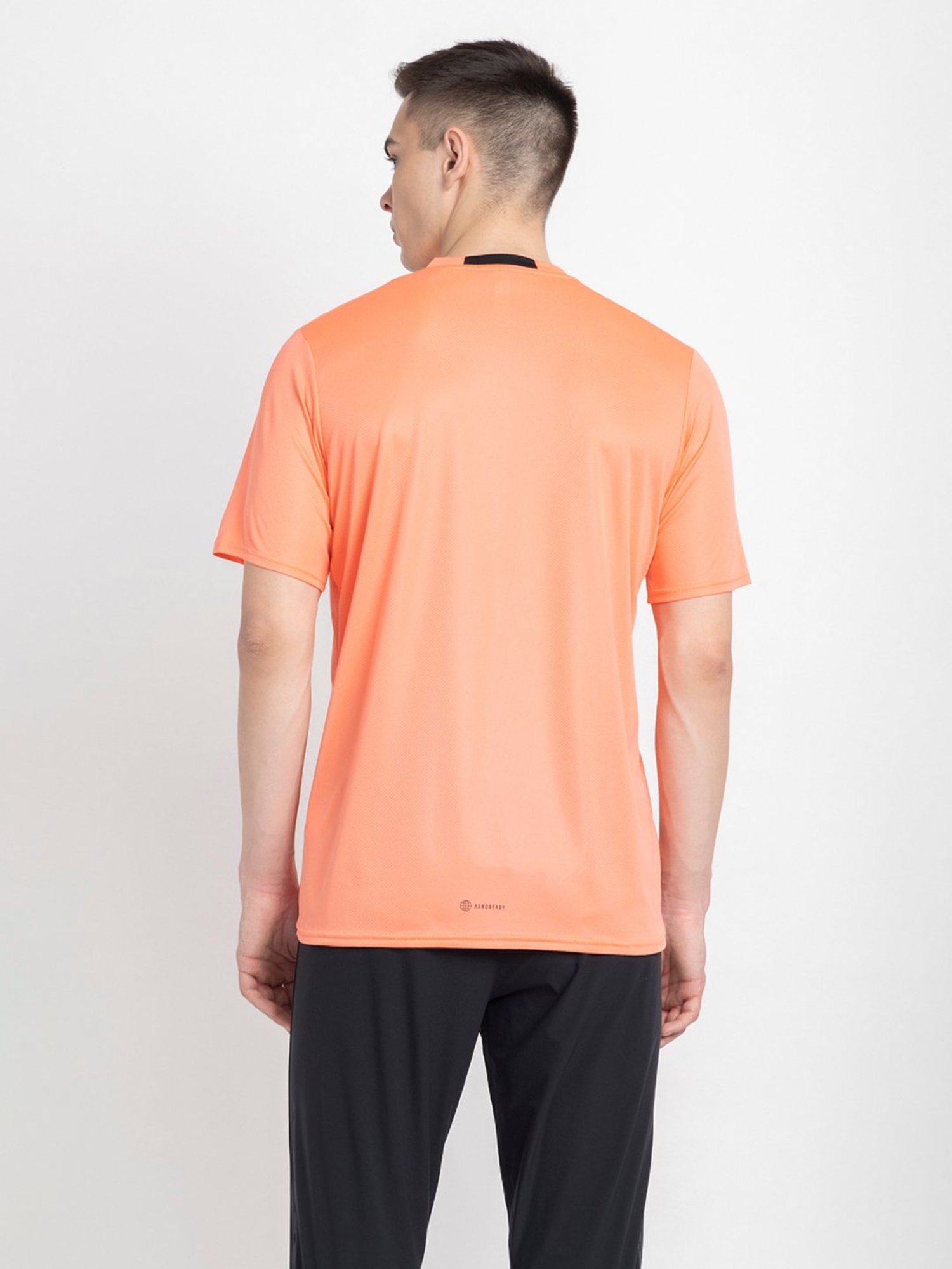 adidas Orange Regular Fit Aeroready Designed For Movement T-Shirt
