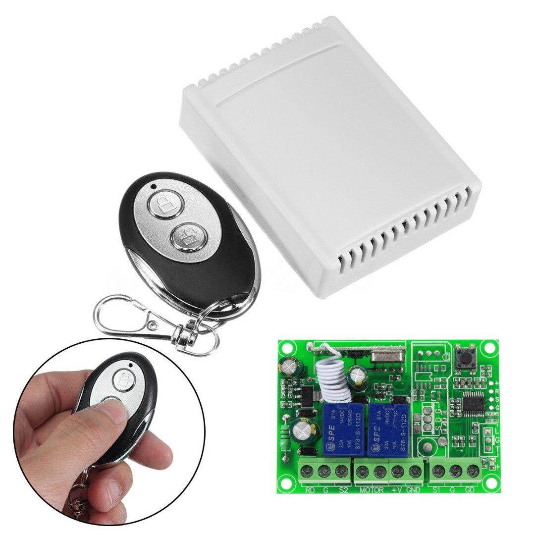 Universal 433mhz 12V Car Door Controller Wireless Remote Control Switch Kit Support Learning Code