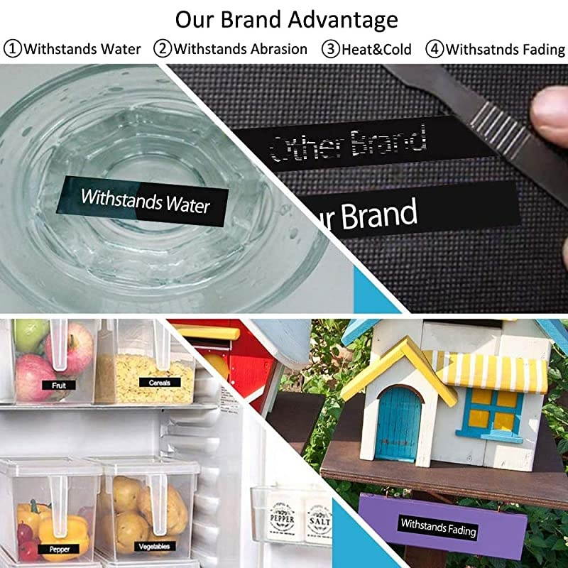 Compatible Label Tape Replacement for Brother TZe335 TZ 335 PTouch White on Black Label Tape 12mm 047 Laminated TZe Tape for Brother PTD210 PTH110 PTD600 PTD400 Label Maker 4 Pack