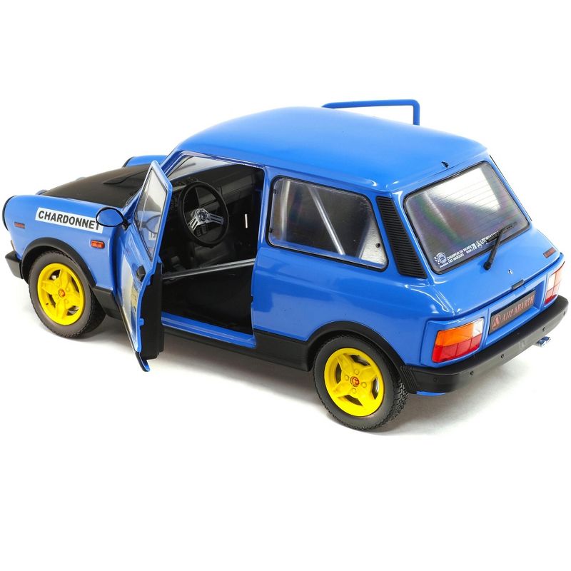 1980 Autobianchi A112 Abarth Blue "Chardonnet" Rally Car 1/18 Diecast Model Car by Solido